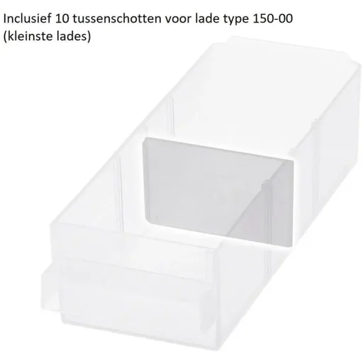 Drawer unit with 44 drawers - 51x30.6x15cm WITH loose insert A8-1 - plastic