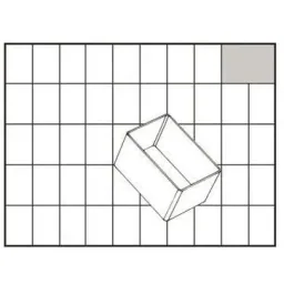 Drawer unit with 44 drawers - 51x30.6x15cm WITH loose insert A8-1 - plastic