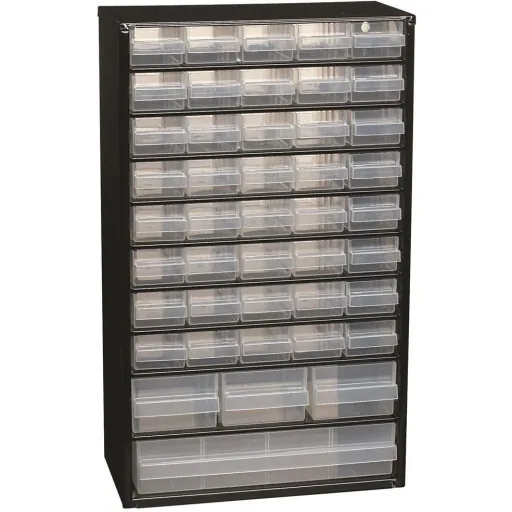 Drawer unit with 44 drawers - 51x30.6x15cm WITH loose insert A8-1 - plastic