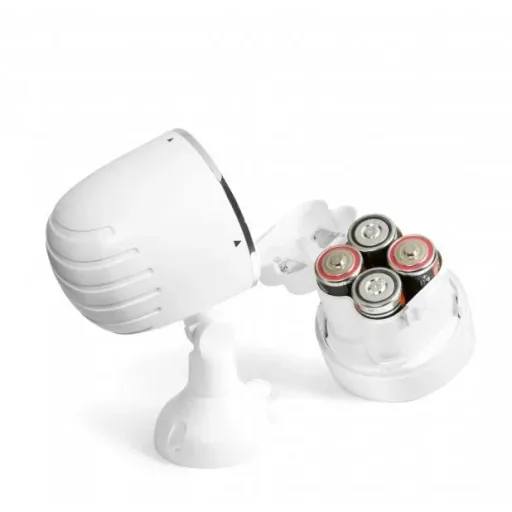 HD outdoor camera with LED light and motion detection white