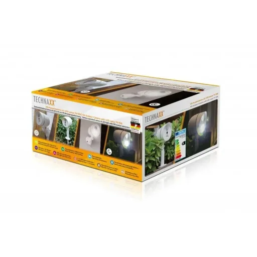 HD outdoor camera with LED light and motion detection white
