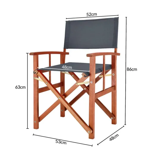 Folding chair Cannes anthracite