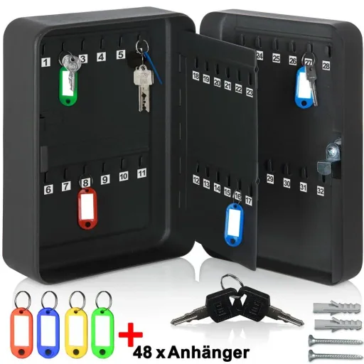 Steel key cabinet with 48 hooks +