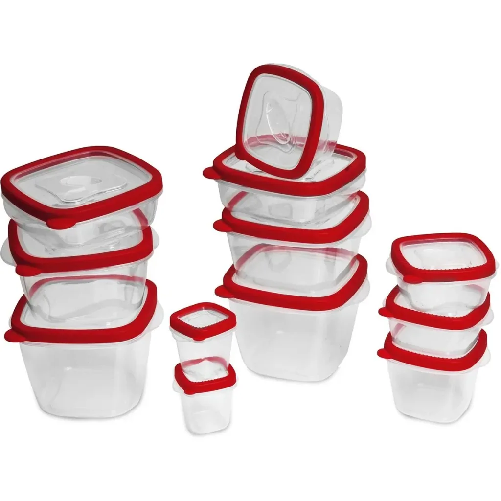Edco Food Storage Boxes 24 pcs. Turquoise BPA-free