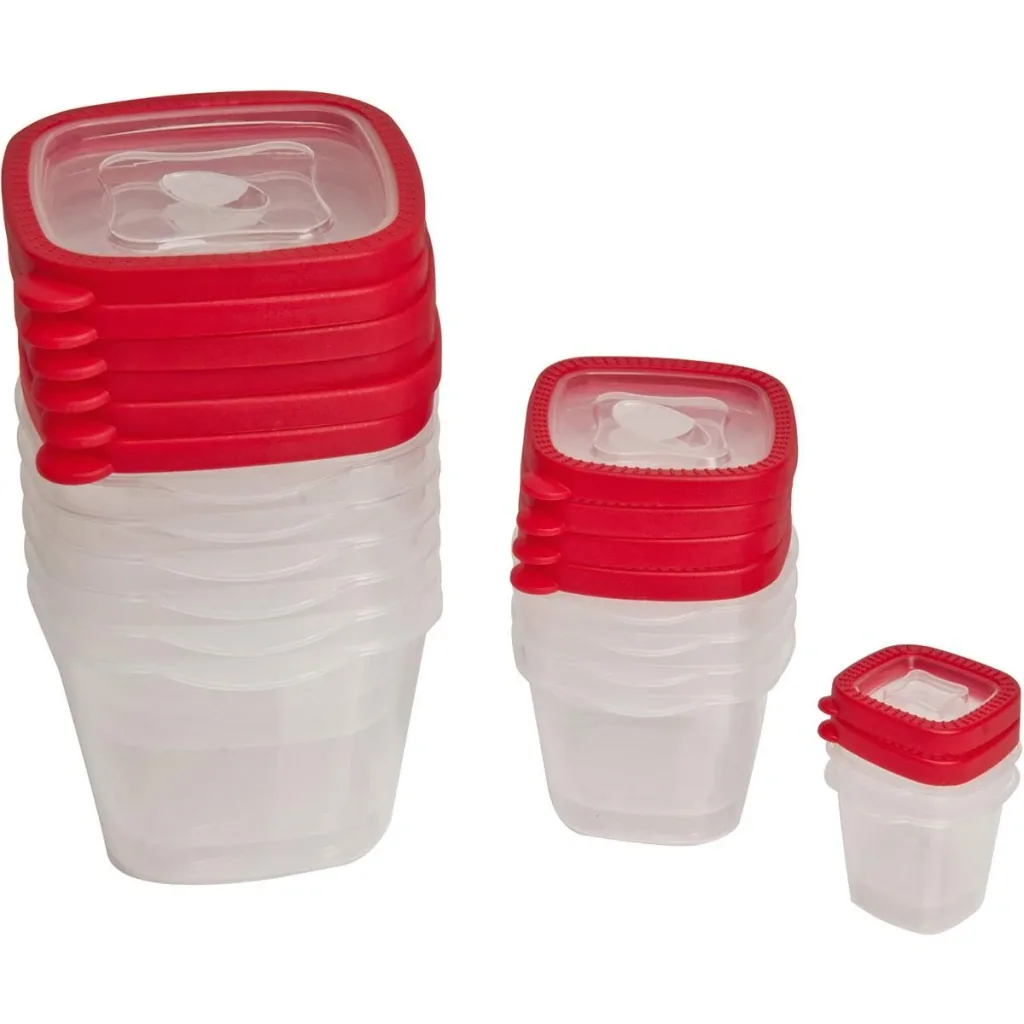 Edco Food Storage Boxes 24 pcs. Turquoise BPA-free