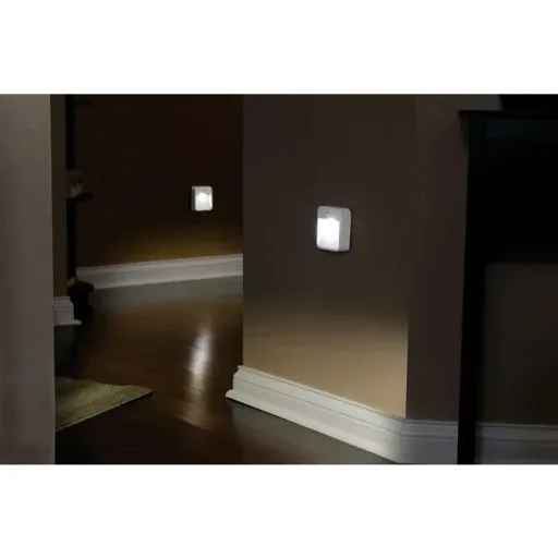 LED stair light white with motion detector MB720 IP44 2-pack 20 lumens