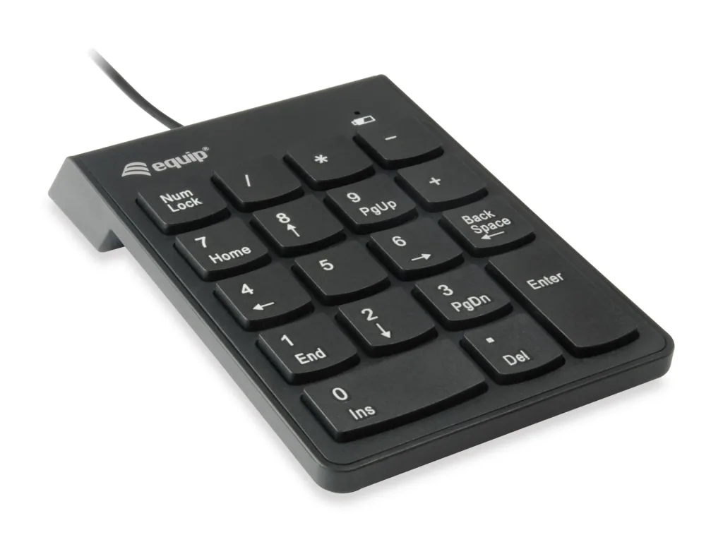 USB Numeric Keypad 245205, Plug-and-Play, Black
