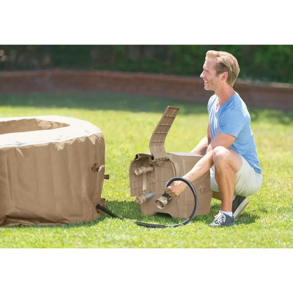 Inflatable Jacuzzi Purespa | 4-seater | Ø196 cm | PVC | Beige