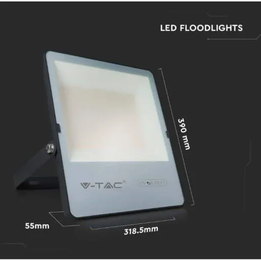 VT-150185 LED Floodlight - 150 W - 23600 Lm - 4000K - Black - Extra Efficient