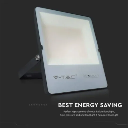 VT-150185 LED Floodlight - 150 W - 23600 Lm - 4000K - Black - Extra Efficient