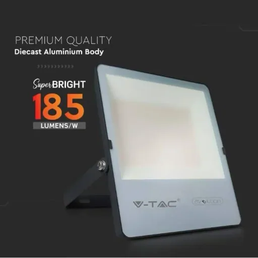 VT-150185 LED Floodlight - 150 W - 23600 Lm - 4000K - Black - Extra Efficient