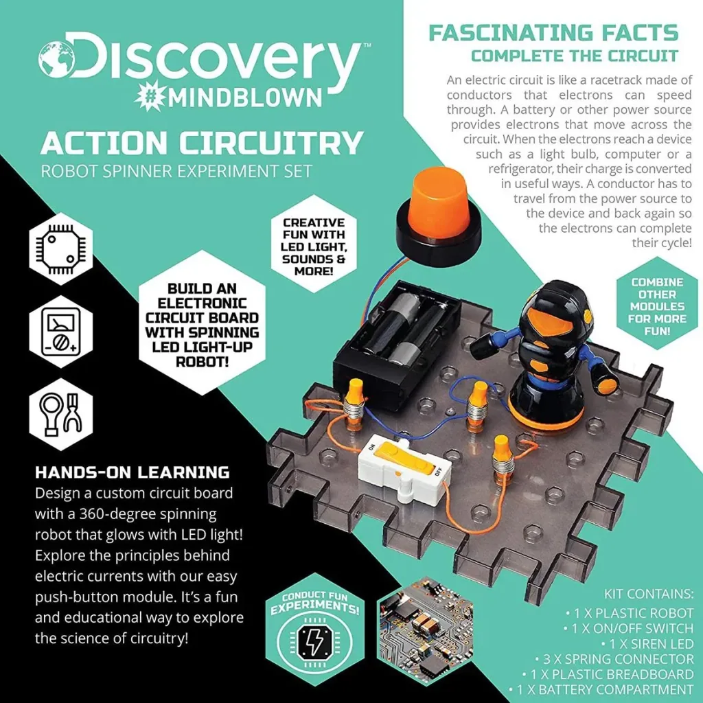 Discovery Mindblow - Electronic Circuit Experiment - Robot Spinner