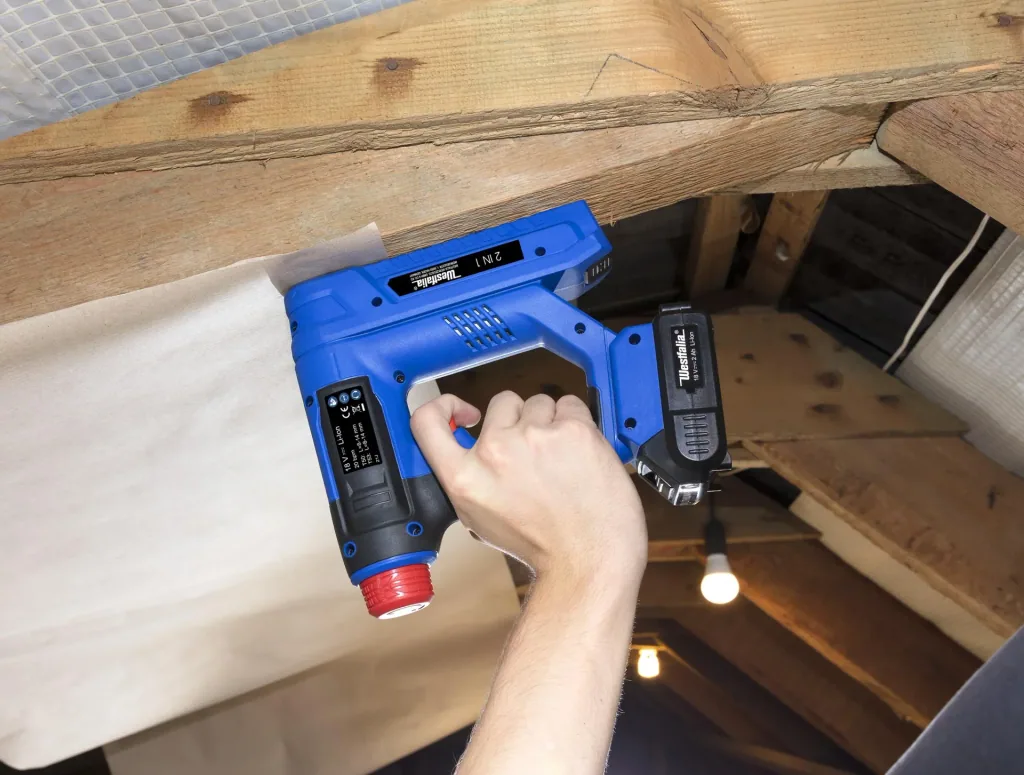 Cordless stapler 2 in 1 18 Volt Li-Ion WT18 with battery and charger
