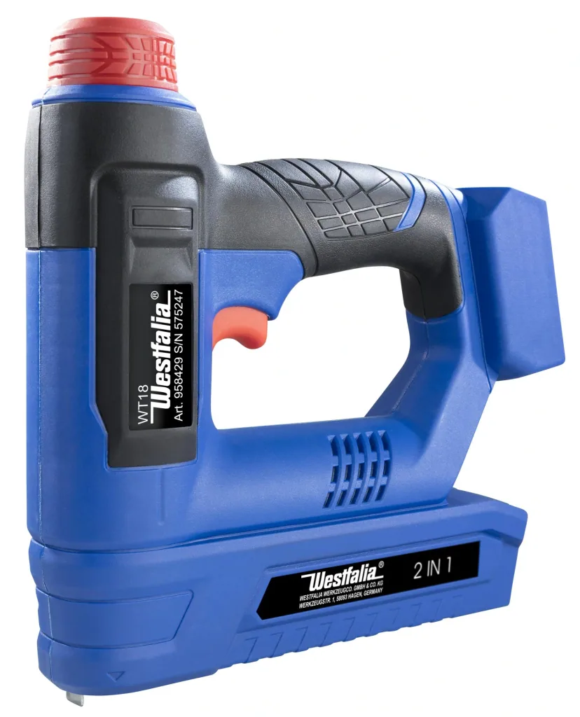 Cordless stapler 2 in 1 18 Volt Li-Ion WT18 with battery and charger