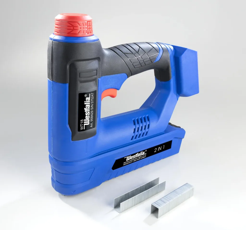 Cordless stapler 2 in 1 18 Volt Li-Ion WT18 with battery and charger
