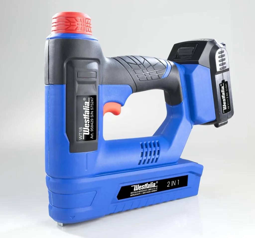 Cordless stapler 2 in 1 18 Volt Li-Ion WT18 with battery and charger
