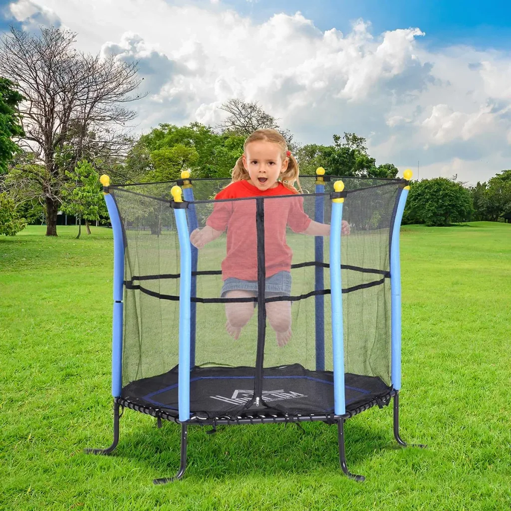 Mini trampoline for children black/blue