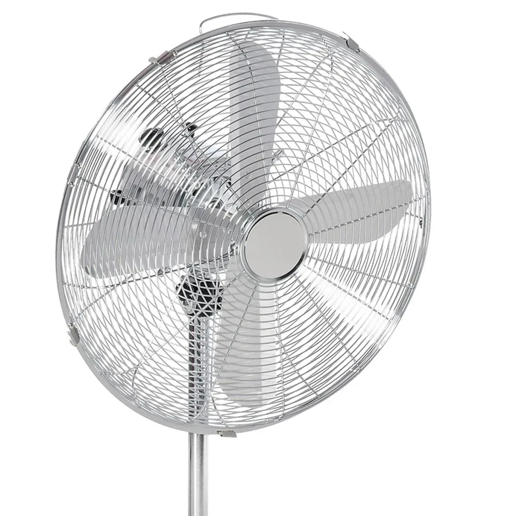 Pedestal fan with 3 speed levels silver