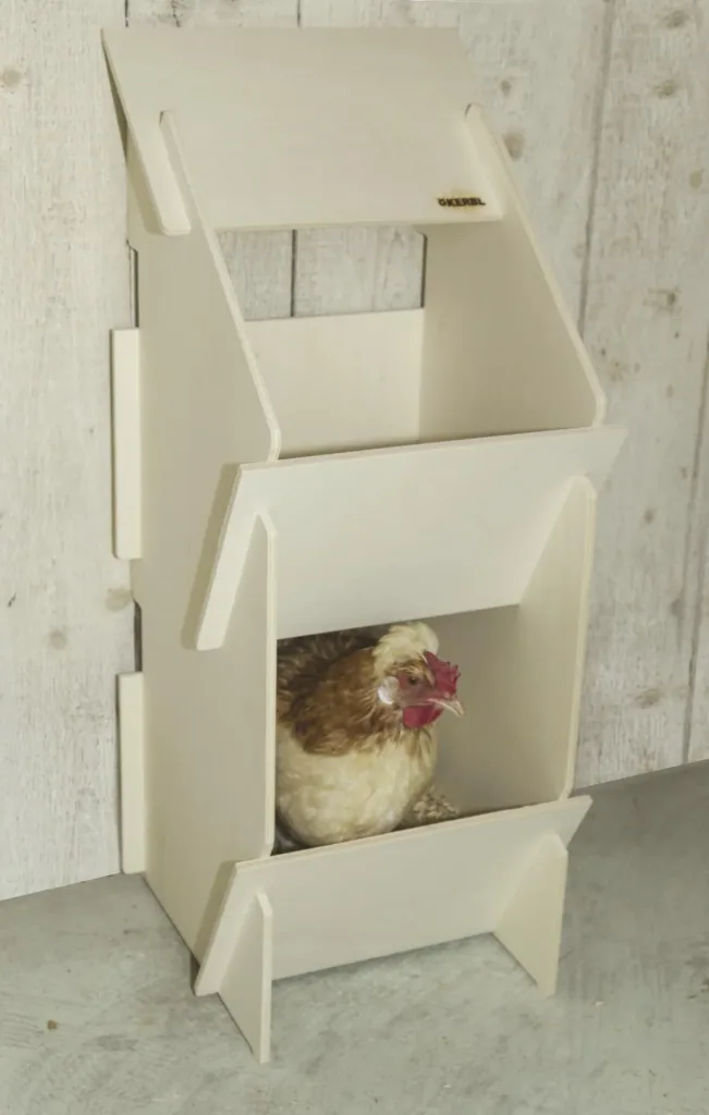 Wooden laying nest for chickens