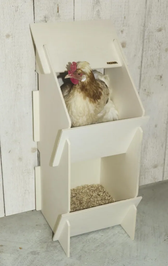 Wooden laying nest for chickens