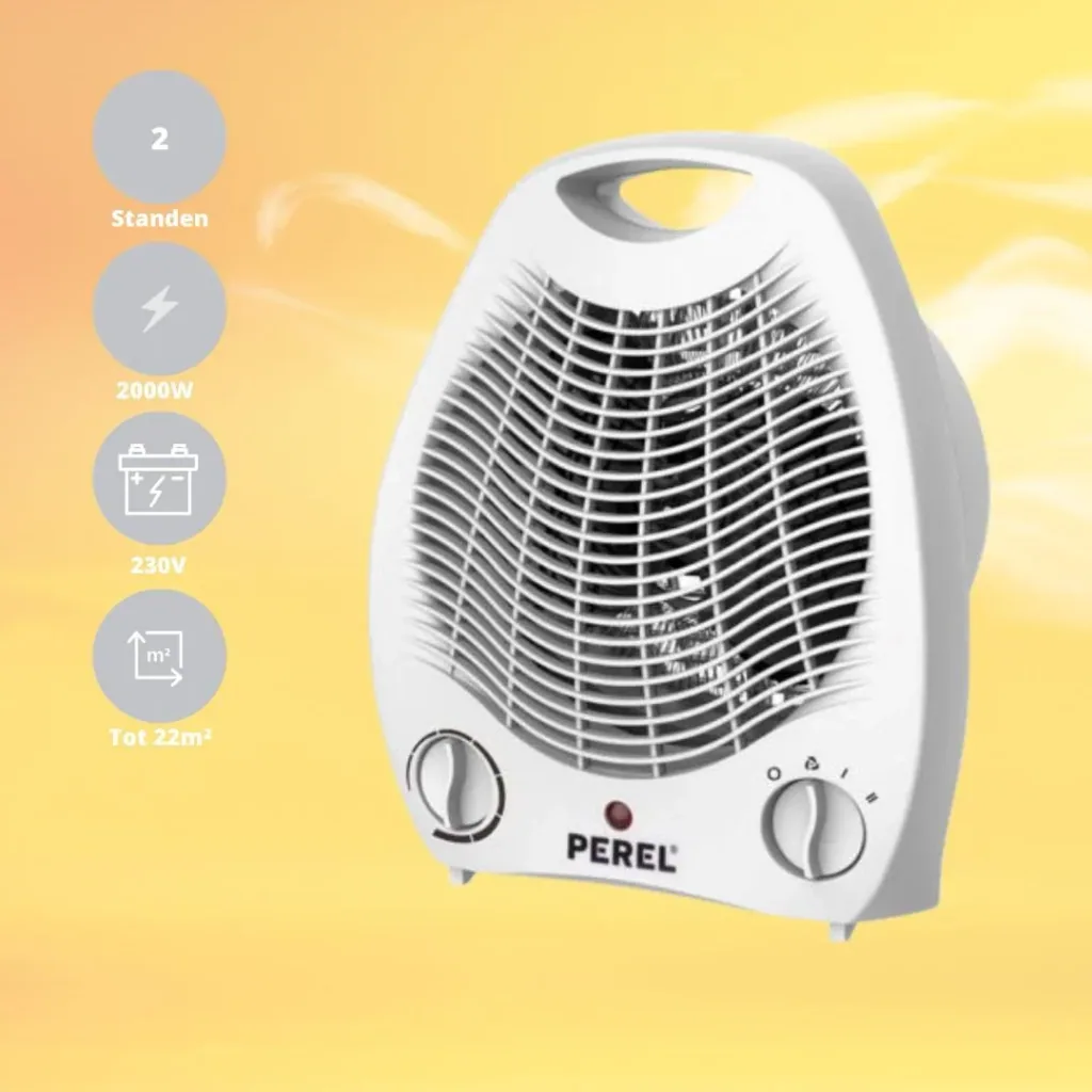 Electric bathroom radiator - 2000W - White - Up to 22m²