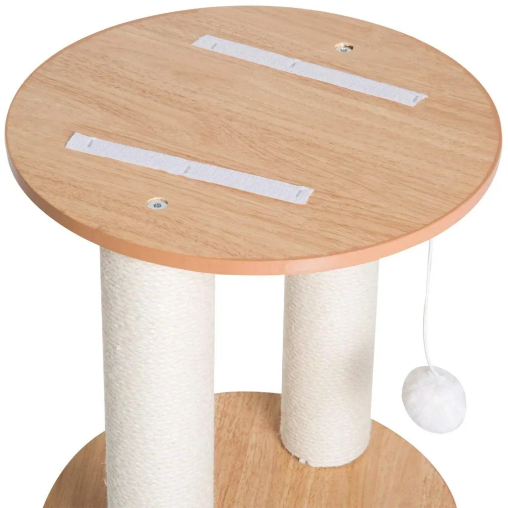Scratching post with upholstery plush cream ?38 x H42,5cm