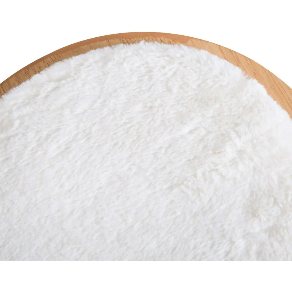 Scratching post with upholstery plush cream ?38 x H42,5cm