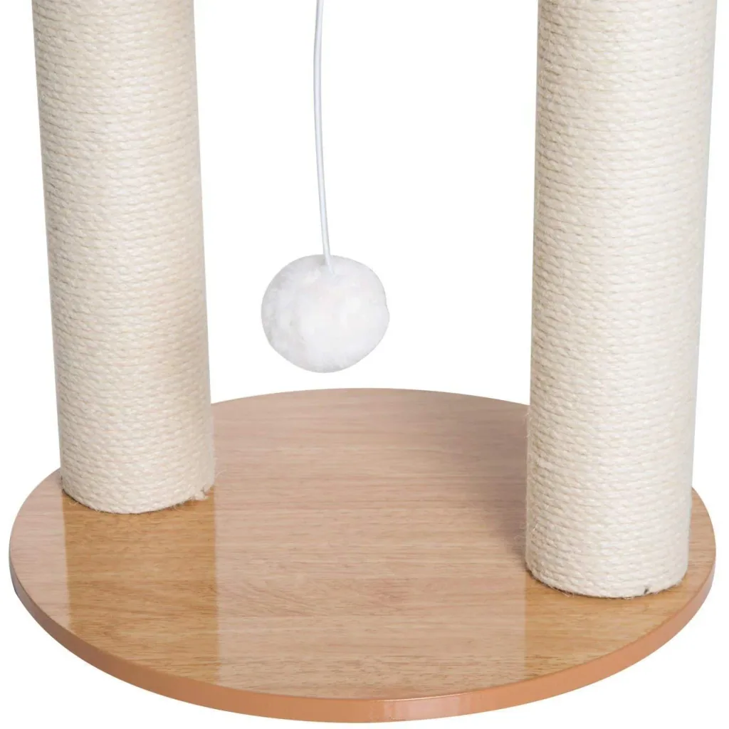 Scratching post with upholstery plush cream ?38 x H42,5cm