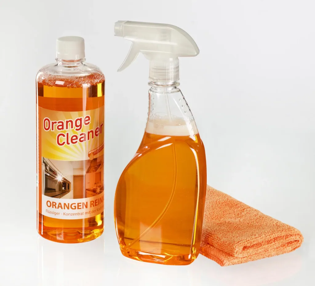 Orange cleaner, 2 x 750 ml including spray bottle and microfiber cloth