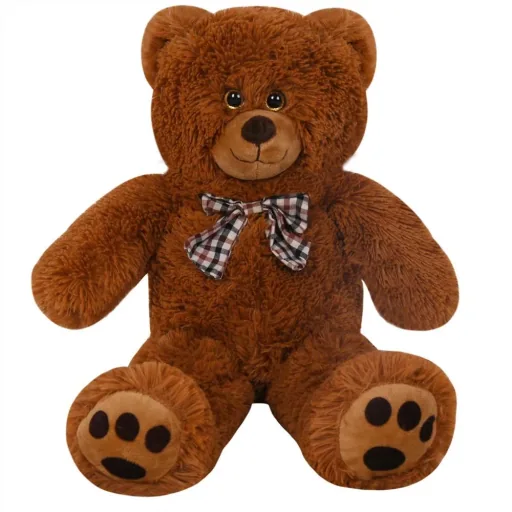 Teddy Bear Pillow L Brown 50cm
