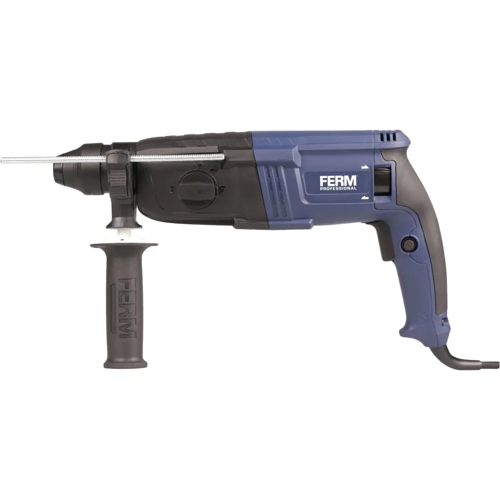 HDM1038P hammer drill 800W - soft grip - 4 functions - Incl. 3 SDS Plus drill heads and 2 SDS Plus tool heads with