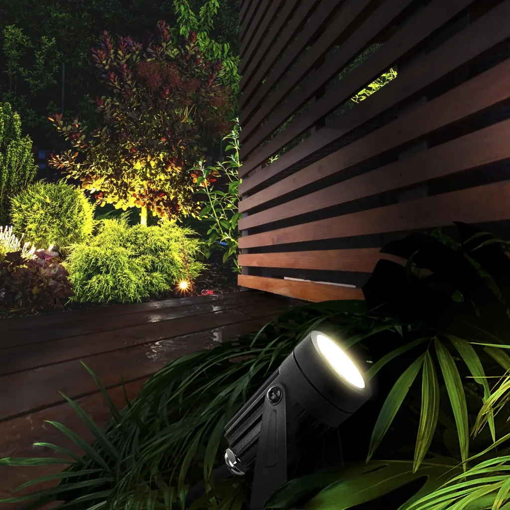 LED garden ground spikes set of 4