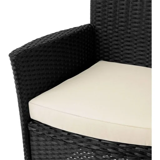 Garden set polyrattan Milan 6+1 set - black