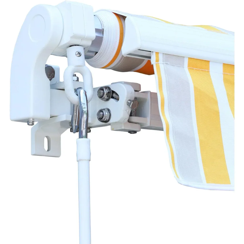 Articulated arm awning