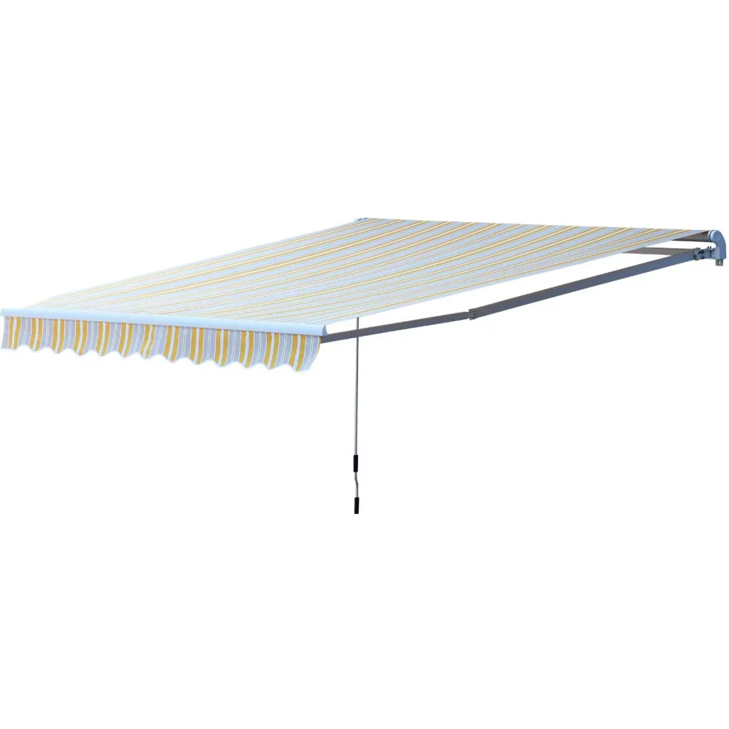 Articulated arm awning