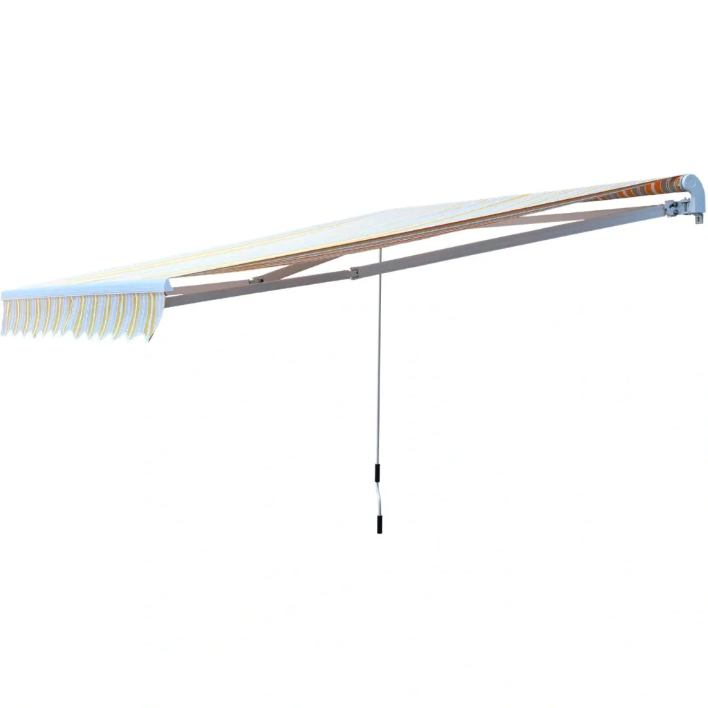 Articulated arm awning
