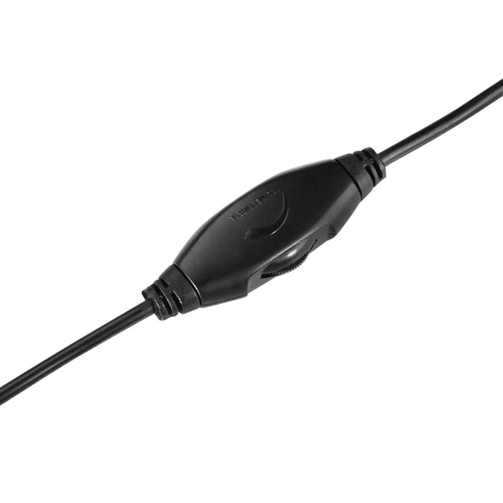 Over-ear stereo headphones Basic4TV with volume control on the cable
