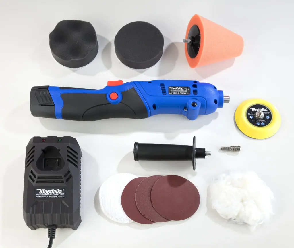 10.8 Volt Cordless Polishing Machine Rotation - including accessories and bag