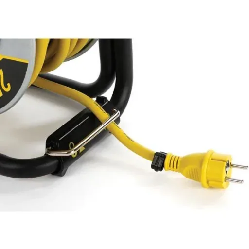 Professional cable reel with anti-twist protection - Neoprene - 25 M - 3G2.5 - 4 sockets