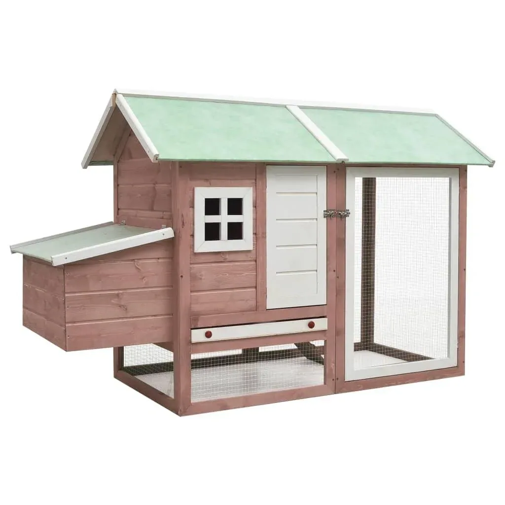 Chicken coop 170x81x110 cm solid gr