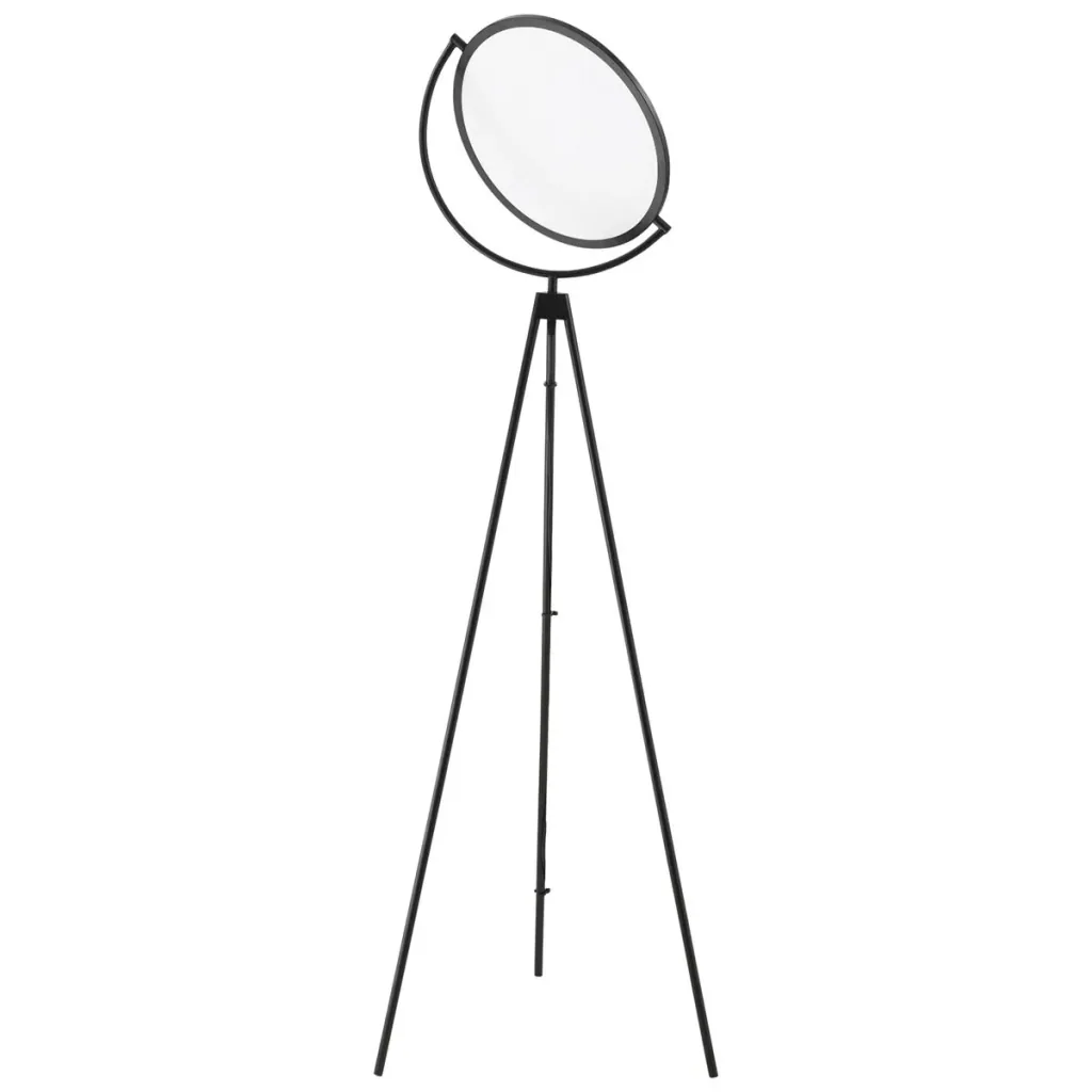 Floor lamp with LED adjustable by 350 degrees floor lamp lamp industrial floor lamp ABS black 60 x 60 x 163 cm