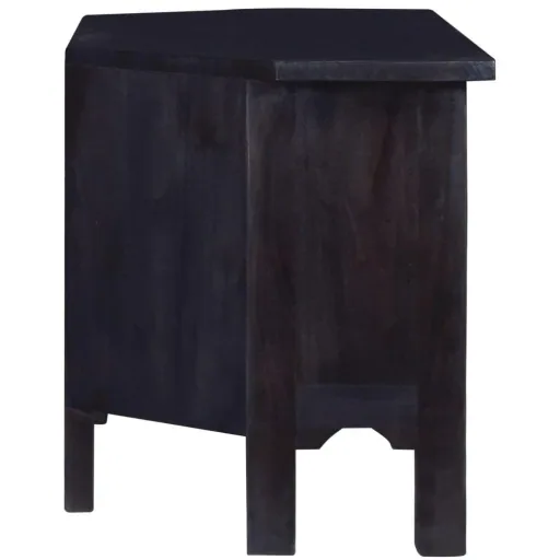 TV cabinet 100x40x45 cm solid mahogany light coffee-colored