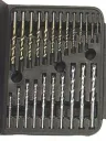 Drill and bit set 122 pieces in a case