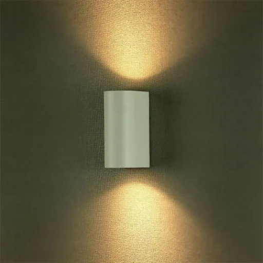 VT-7652RD Outdoor wall light Up/Down - GU10 - white - IP44