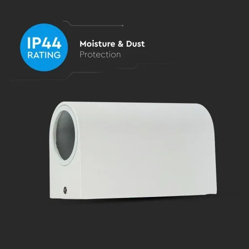 VT-7652RD Outdoor wall light Up/Down - GU10 - white - IP44