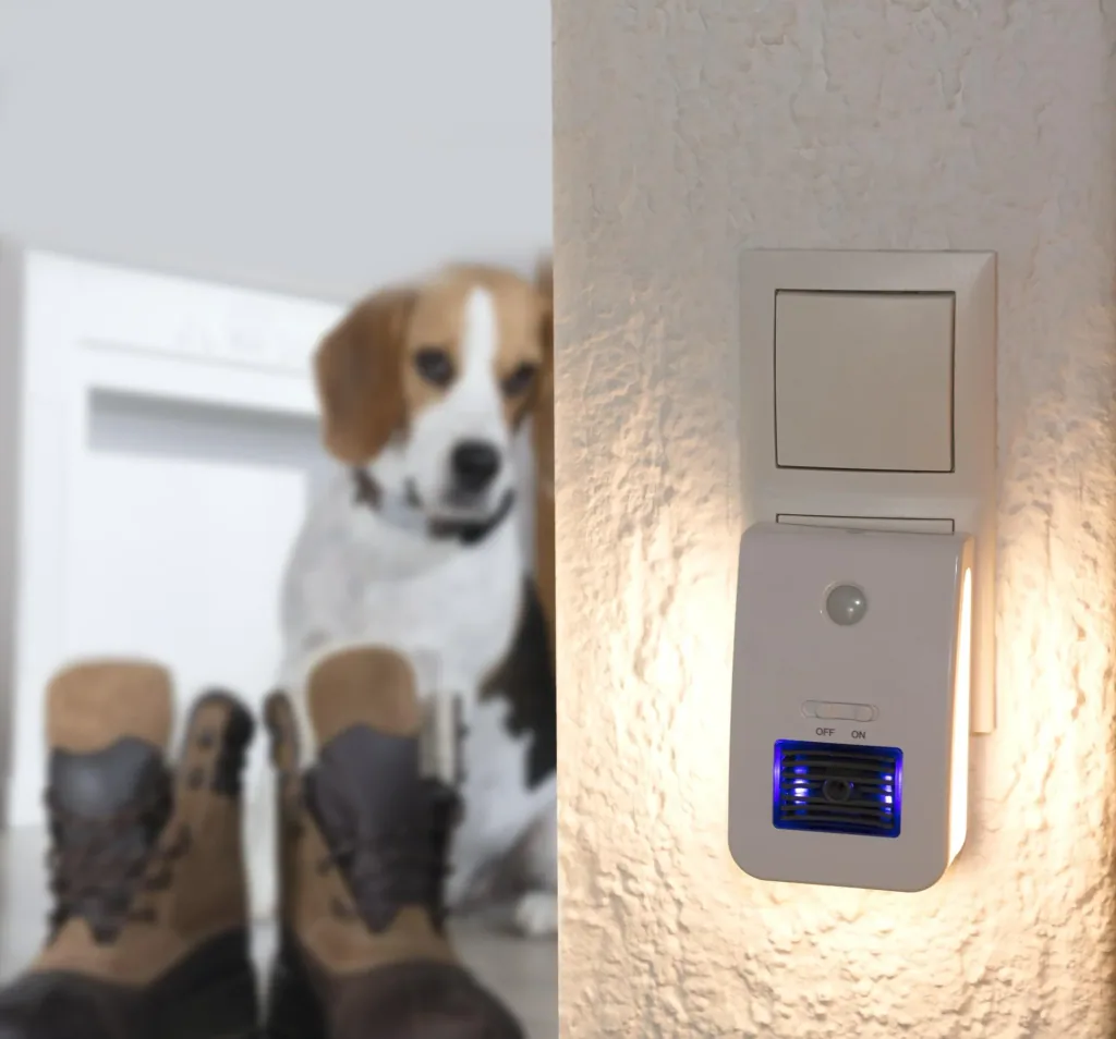 Air purifier with night light function and remote control