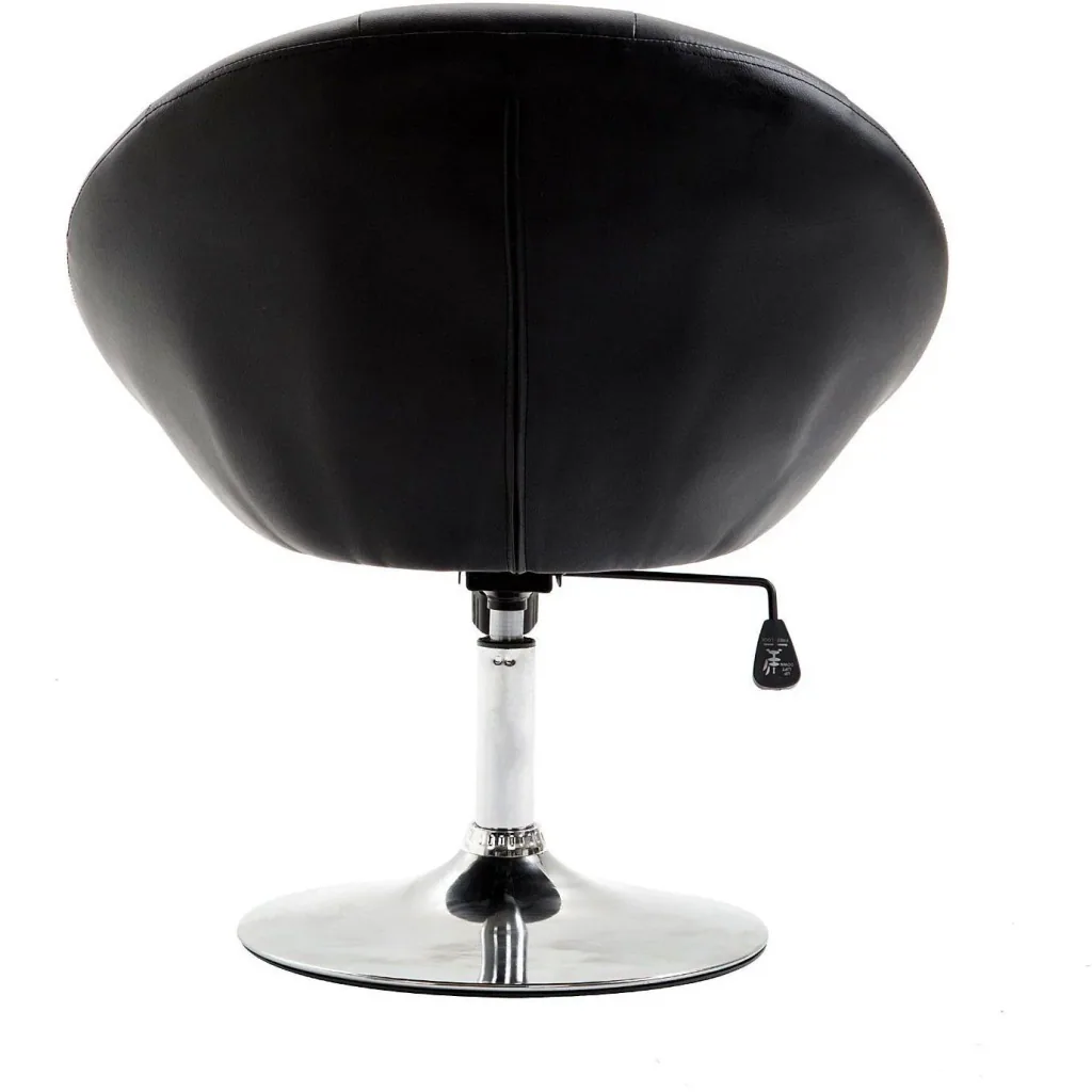 Height-adjustable work stool black
