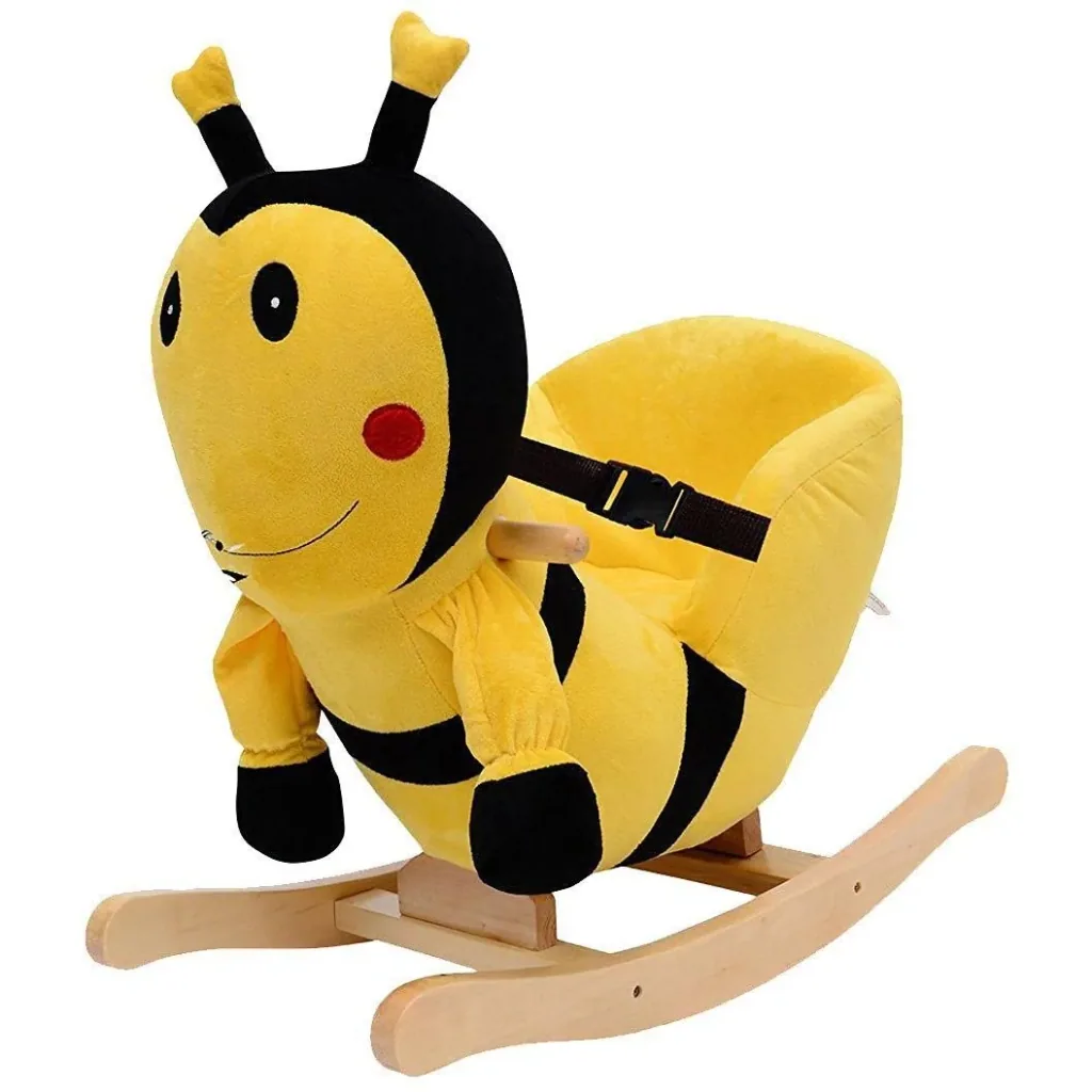Children's rocking seesaw as a bee