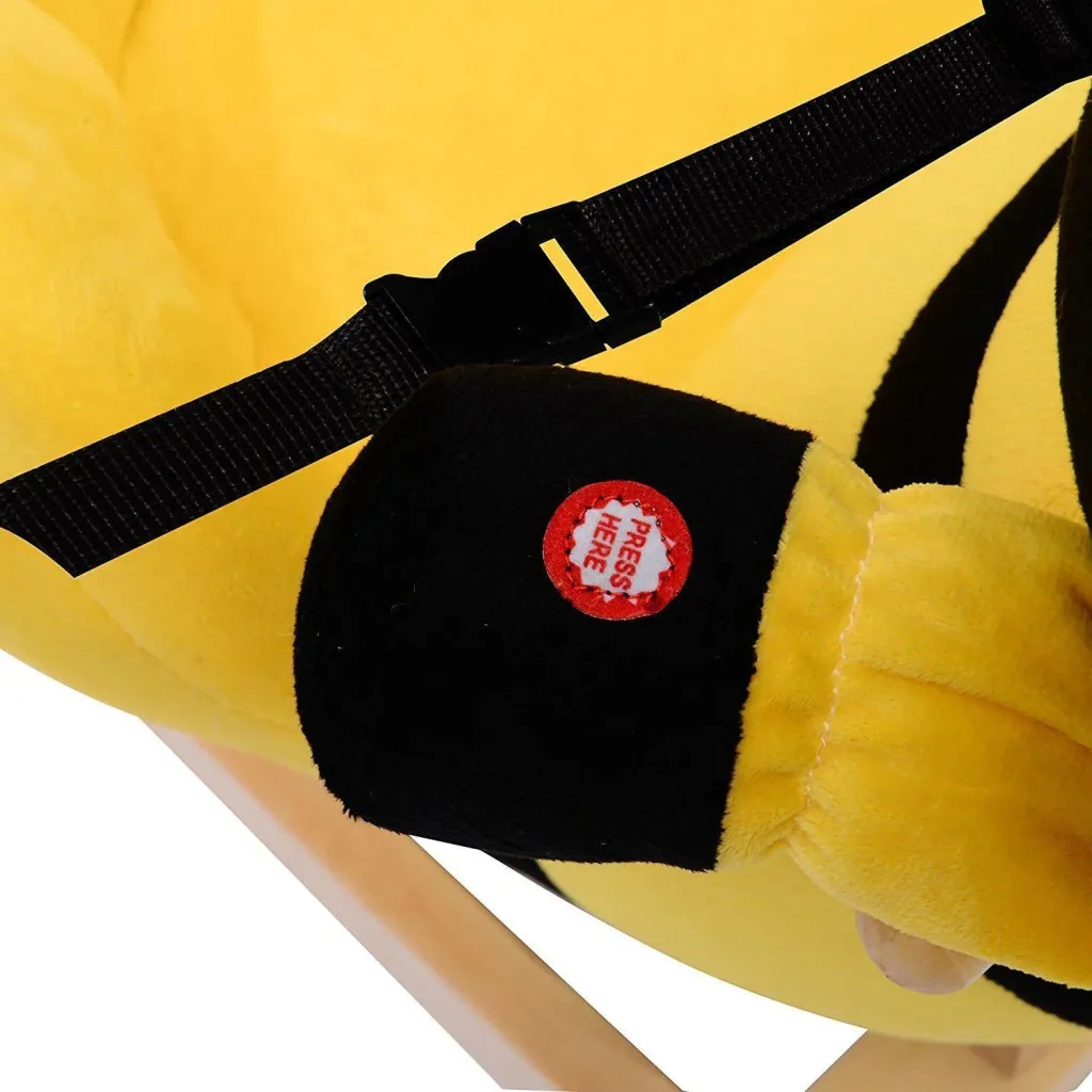Children's rocking seesaw as a bee