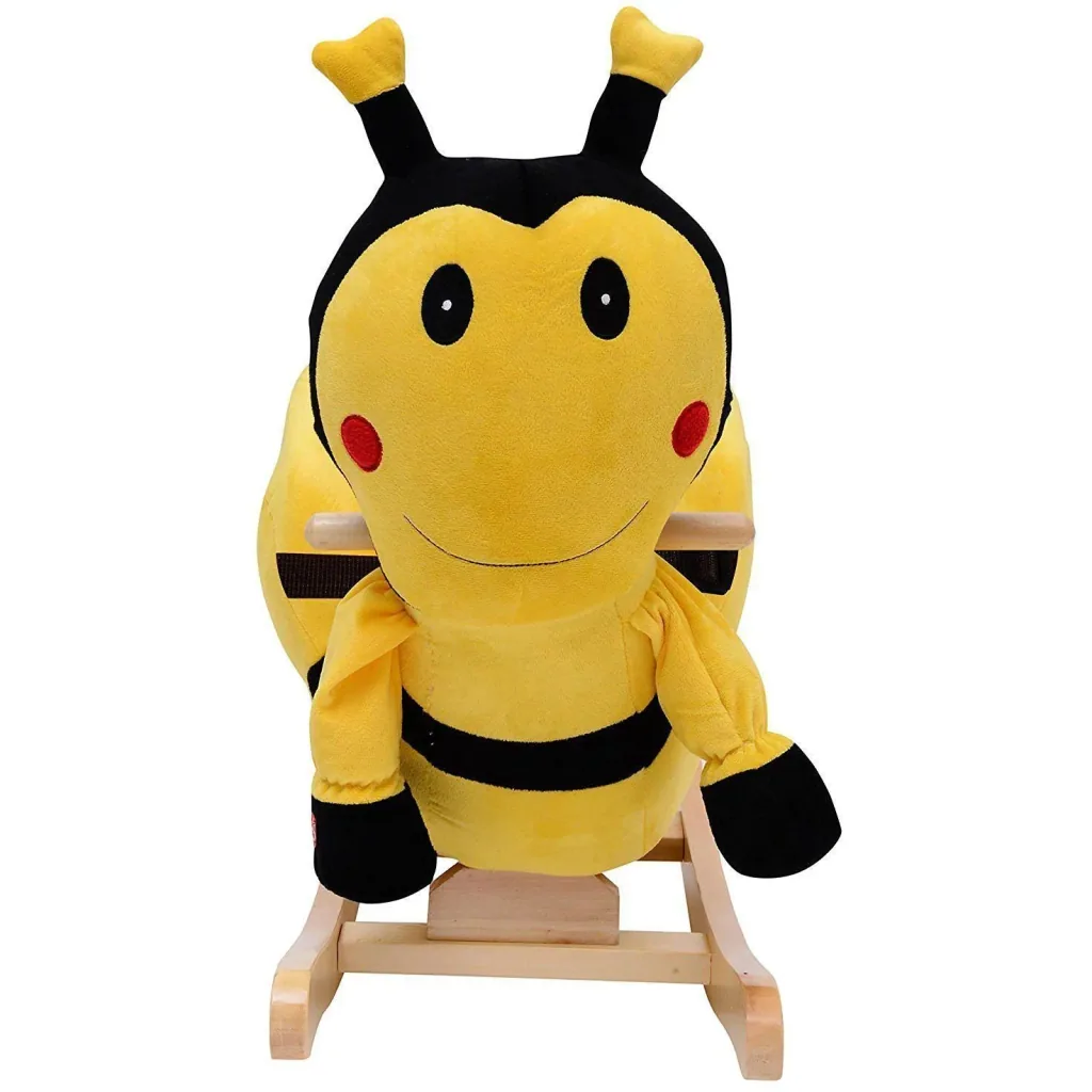 Children's rocking seesaw as a bee